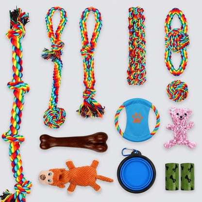 Tug & Chew Rope Toy Set (13 pcs)