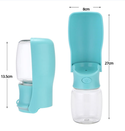 Flip & Sip bottle size: 5.3 in folded, 10.6 in with the bowl open