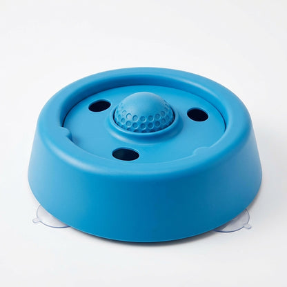 Lick & Roll slow feeder bowl with recessed lid and rolling ball